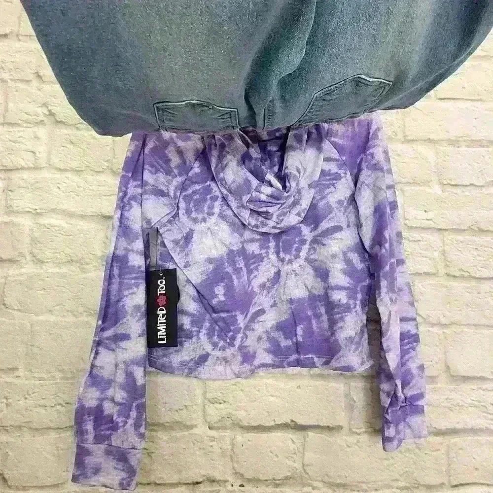 Limited Too 2 pieces Set  Girls Sweatshirt Blue jeans Sz 8 - Picture 7 of 10